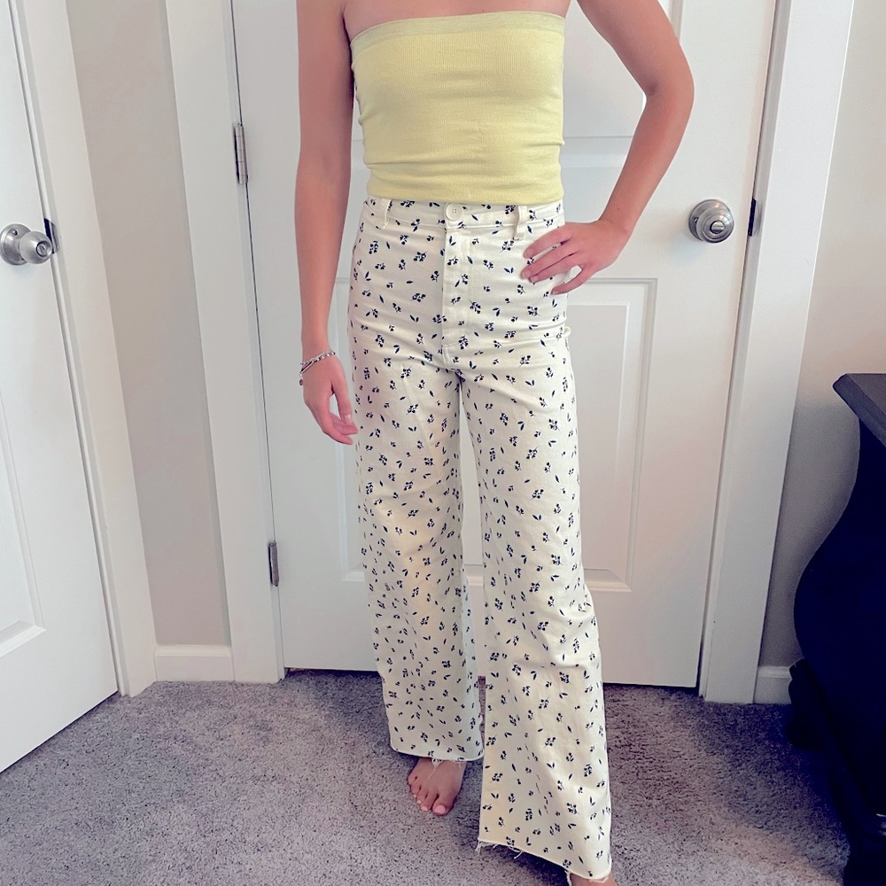 Zara Marine Straight Pant